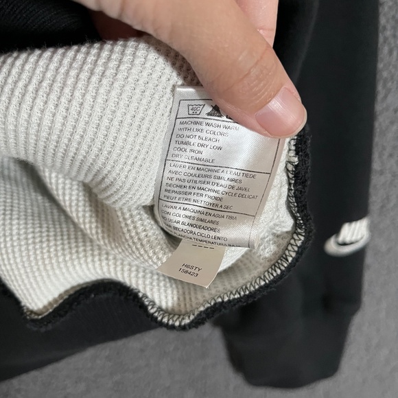 Nike Vintage Y2K Star Waffle Lined Full Zip Hoodie Jacket- Men's Size XL - Black - Picture 7 of 12